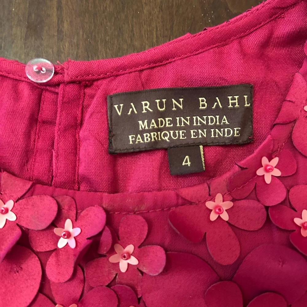 Varun Bahl Red Flower Top - Picture 6 of 12